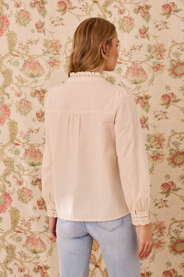 Pol&iacute;n Et Moi Camisa de malha Maria Ecru