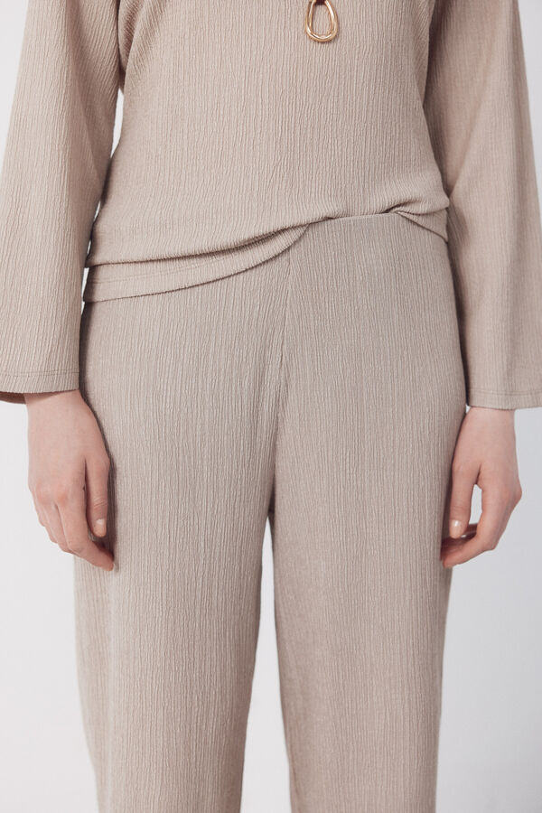 Cortefiel Pantal&oacute;n de punto Beige