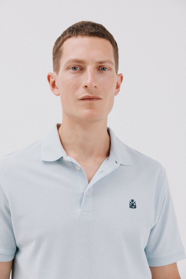 Cortefiel Polo piqu&eacute; Azul