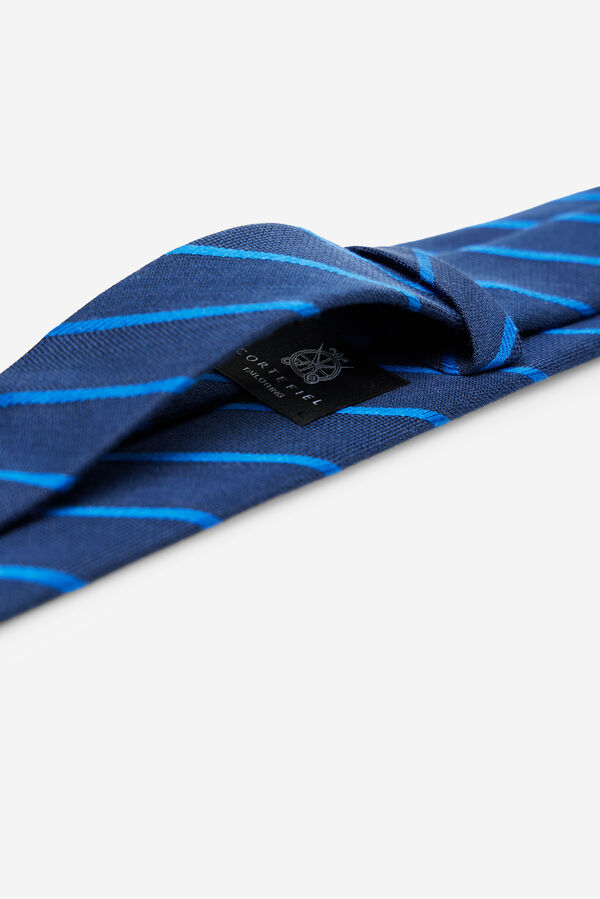 Cortefiel Corbata seda natural Azul marino