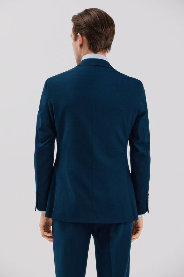 Cortefiel Blazer azul slim fit Azul