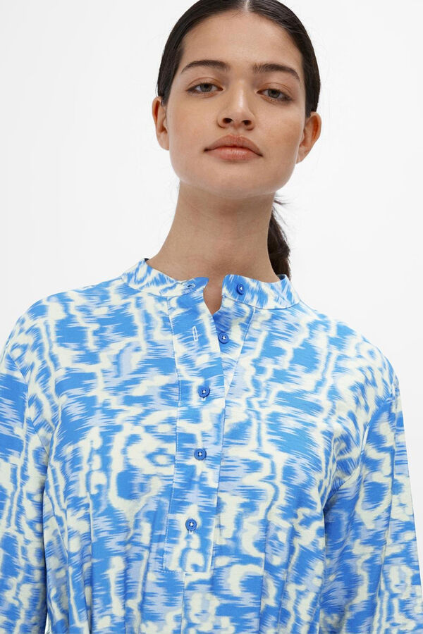 Object Vestido camisero estampado Azul