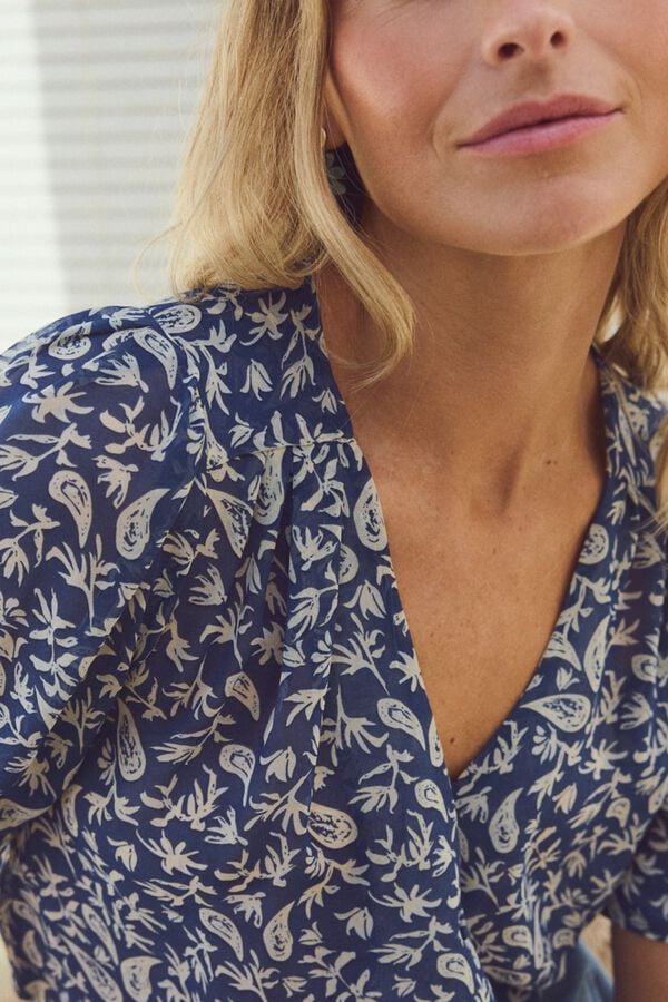 Pol&iacute;n Et Moi Camisa estampada Lola Azul
