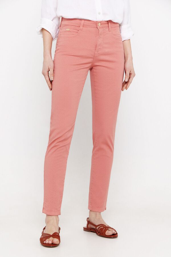 Cortefiel Cigarro jacquard sensational fit Vermelho