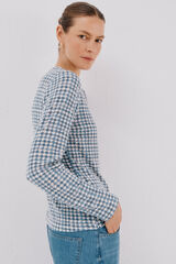 Cortefiel Camisa de caixa de bot&otilde;es Azul