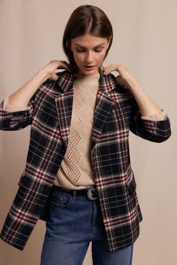 Slowlove Americana cuadros con tachas Multicolor