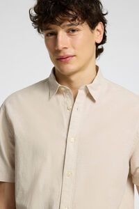 Selected Camisa de manga curta de linho