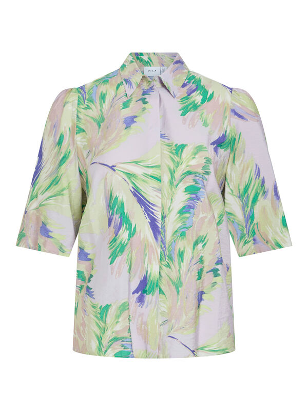 Vila Blusa manga 2/4 com viscose Roxo