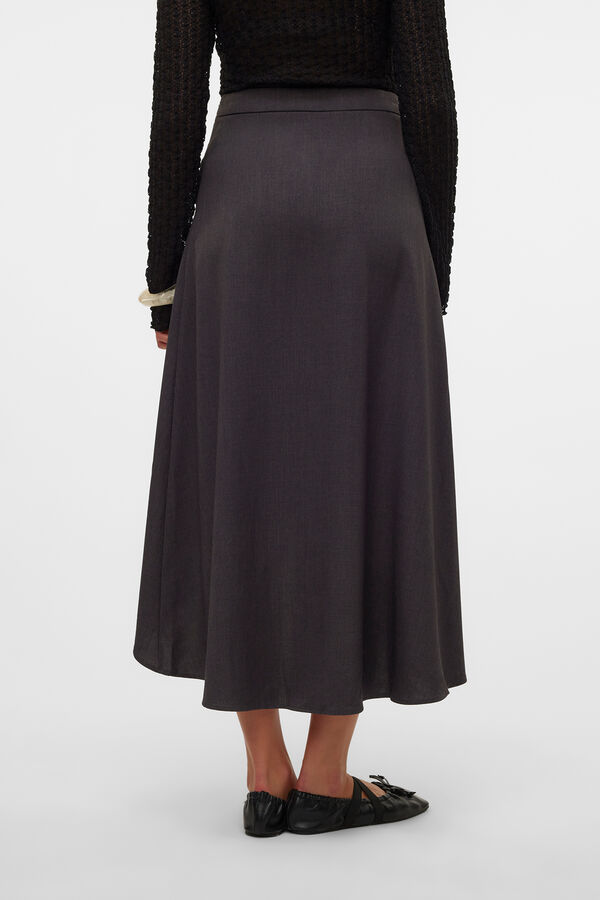 Vero Moda Saia longa de tecido Cinzento