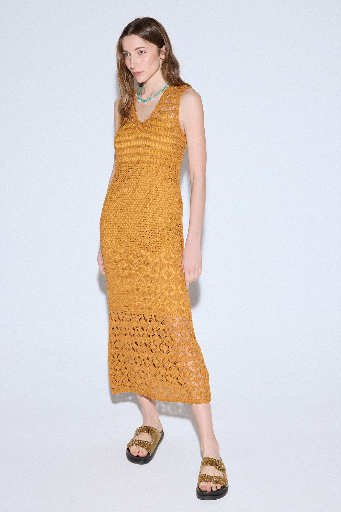 Slowlove Vestido malha ensopado