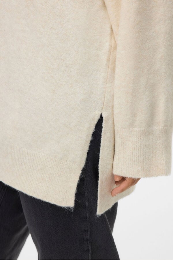 Vero Moda Curve Jersey cuello pico Curve Beige