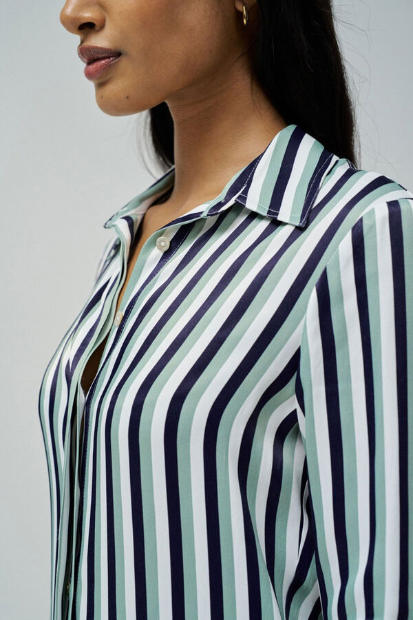 Salsa Jeans Camisa manga larga estampada Estampado blanco