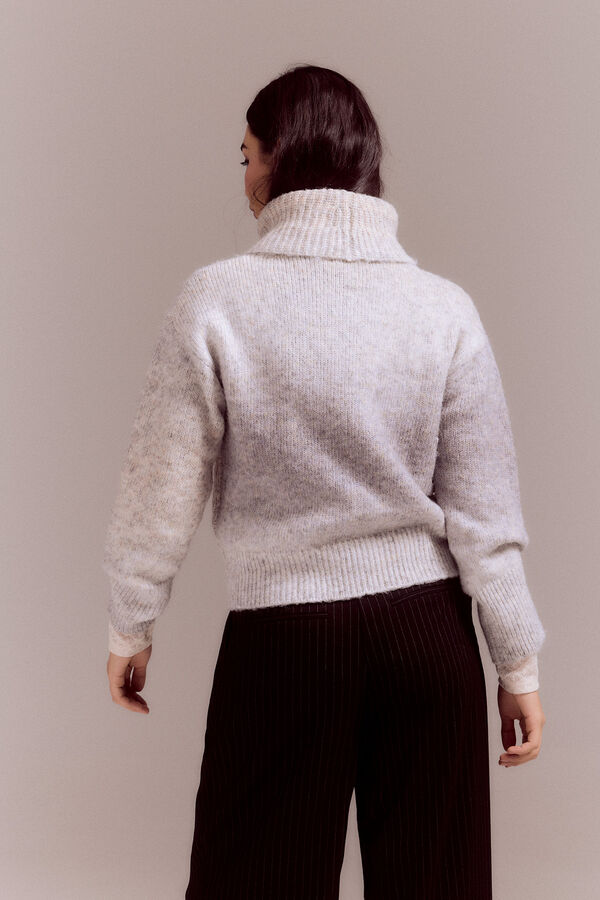 Slowlove Jersey cuello vuelto Gris