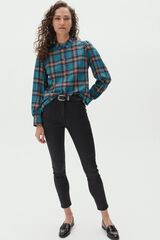 Caroll Cal&ccedil;as slim algod&atilde;o el&aacute;stico Preto