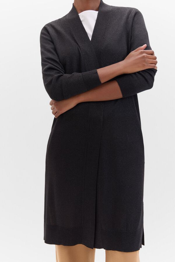 Cortefiel Palet&oacute; ponto metalizado Preto