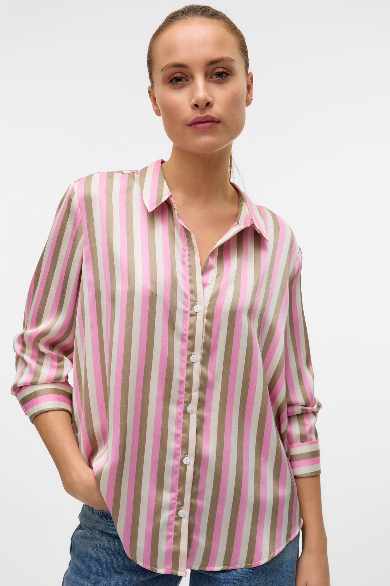 Vero Moda Camisa riscas manga comprida