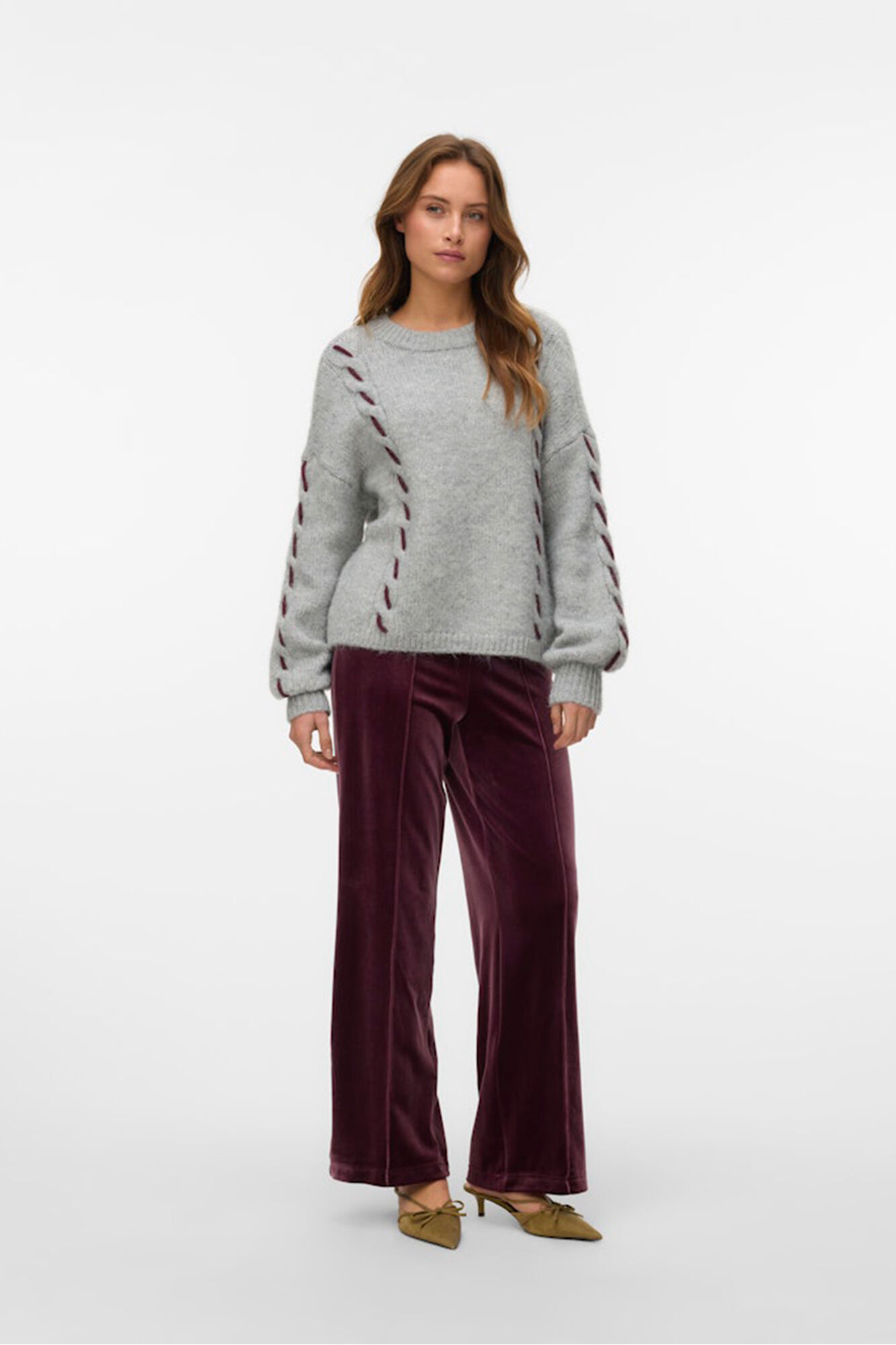 Vero Moda Pantal&oacute;n largo terciopelo