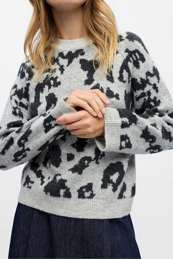 Object Camisola de l&atilde; e alpaca Cinzento