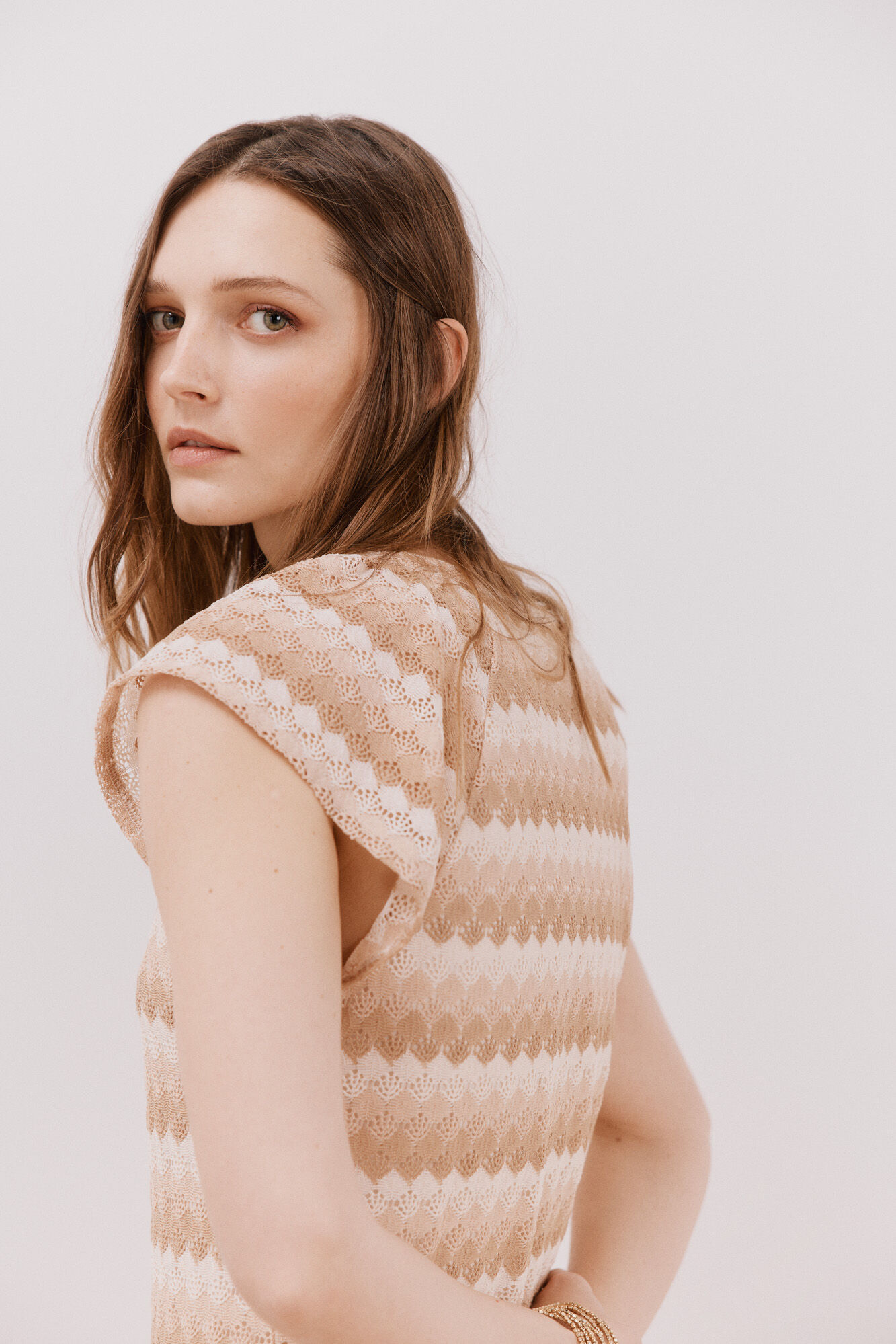 Cortefiel Vestido estructura multicolor