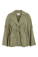 Evoked by Vila Chaqueta sahariana curve Verde oscuro