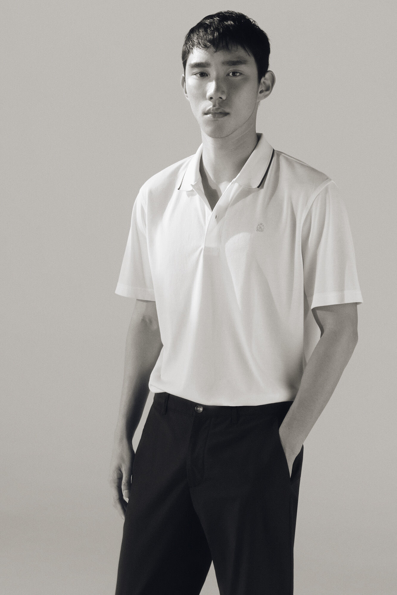 Cortefiel Polo coolmax&reg; cuello jacquard