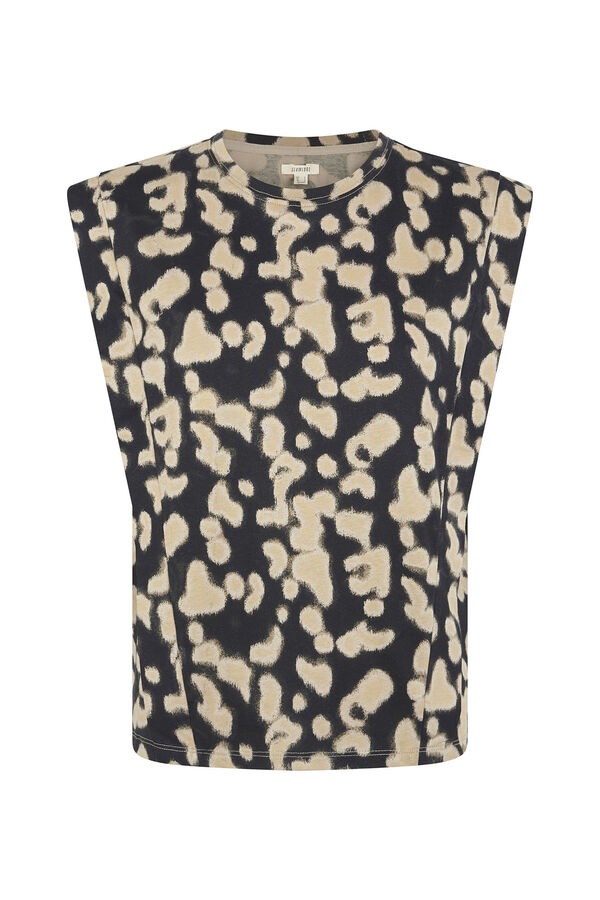 Slowlove Camiseta estampado leopardo Estampado gris