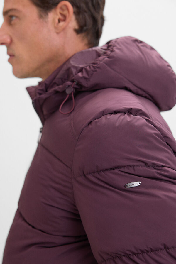 Cortefiel Cazadora acolchada Vino