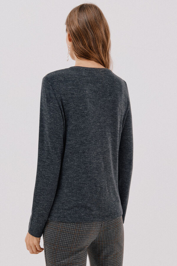 Cortefiel Camisa de caixa de bot&otilde;es Cinzento