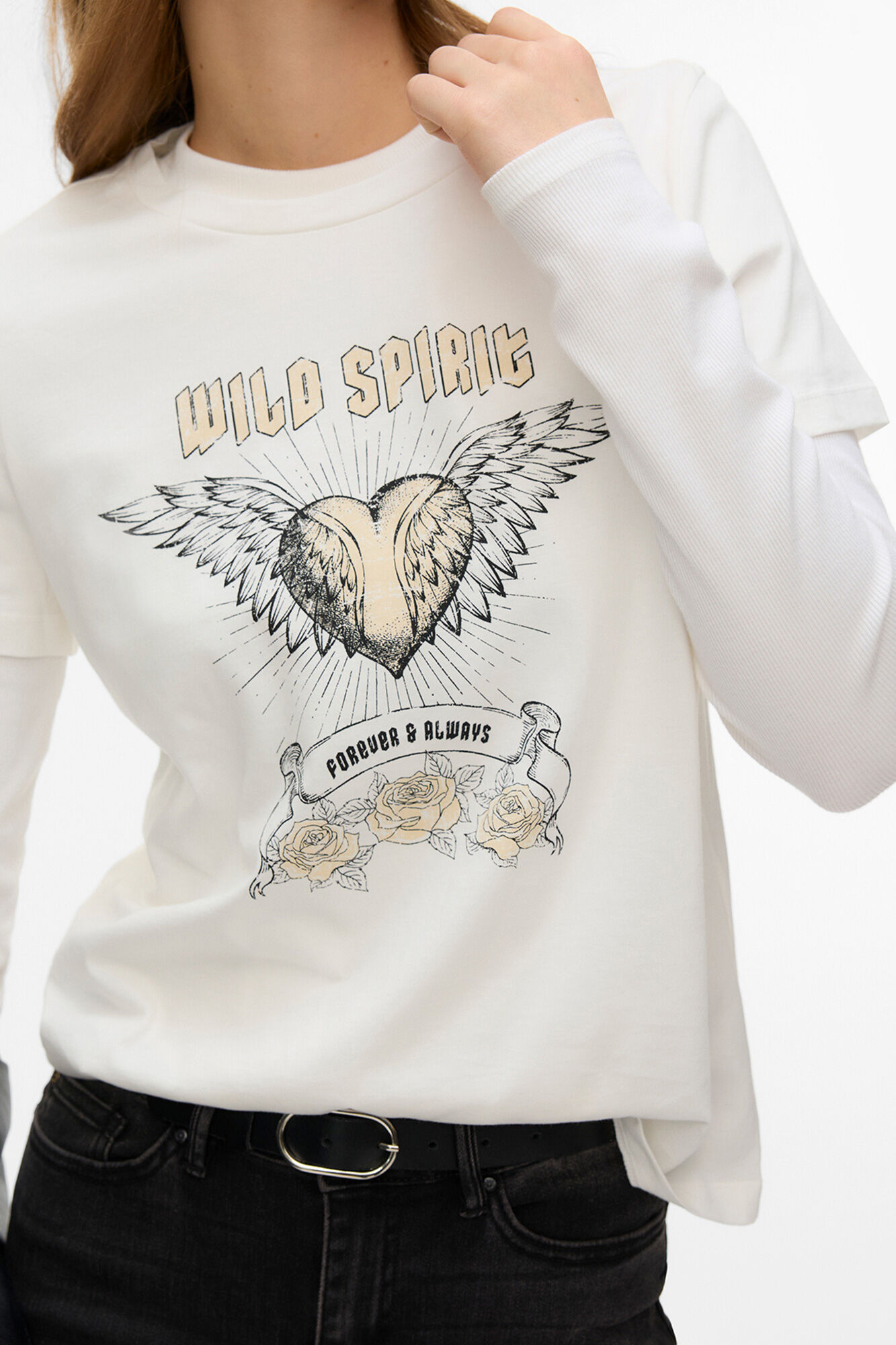 Vero Moda T-shirt de manga curta em algod&atilde;o