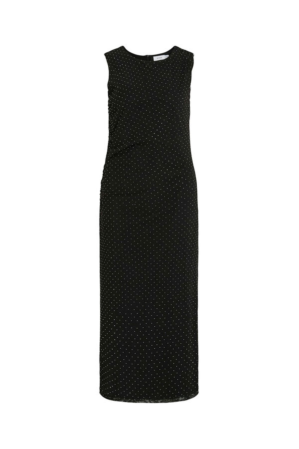 Vila Vestido midi con brillos Negro