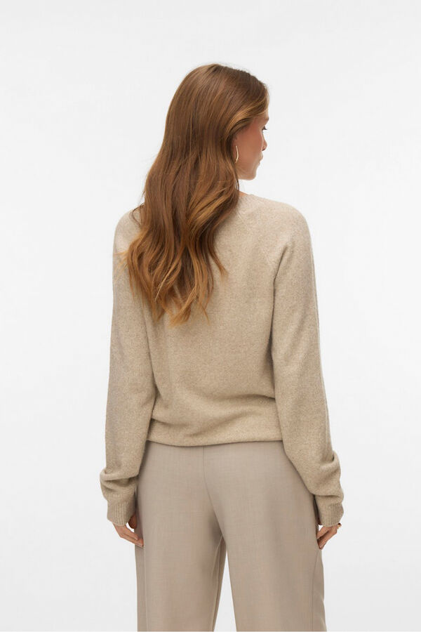 Vero Moda Jersey de punto de mujer con lurex Beige