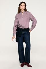 Selected Camisa cuello mao 100% algod&oacute;n org&aacute;nico. Rosa