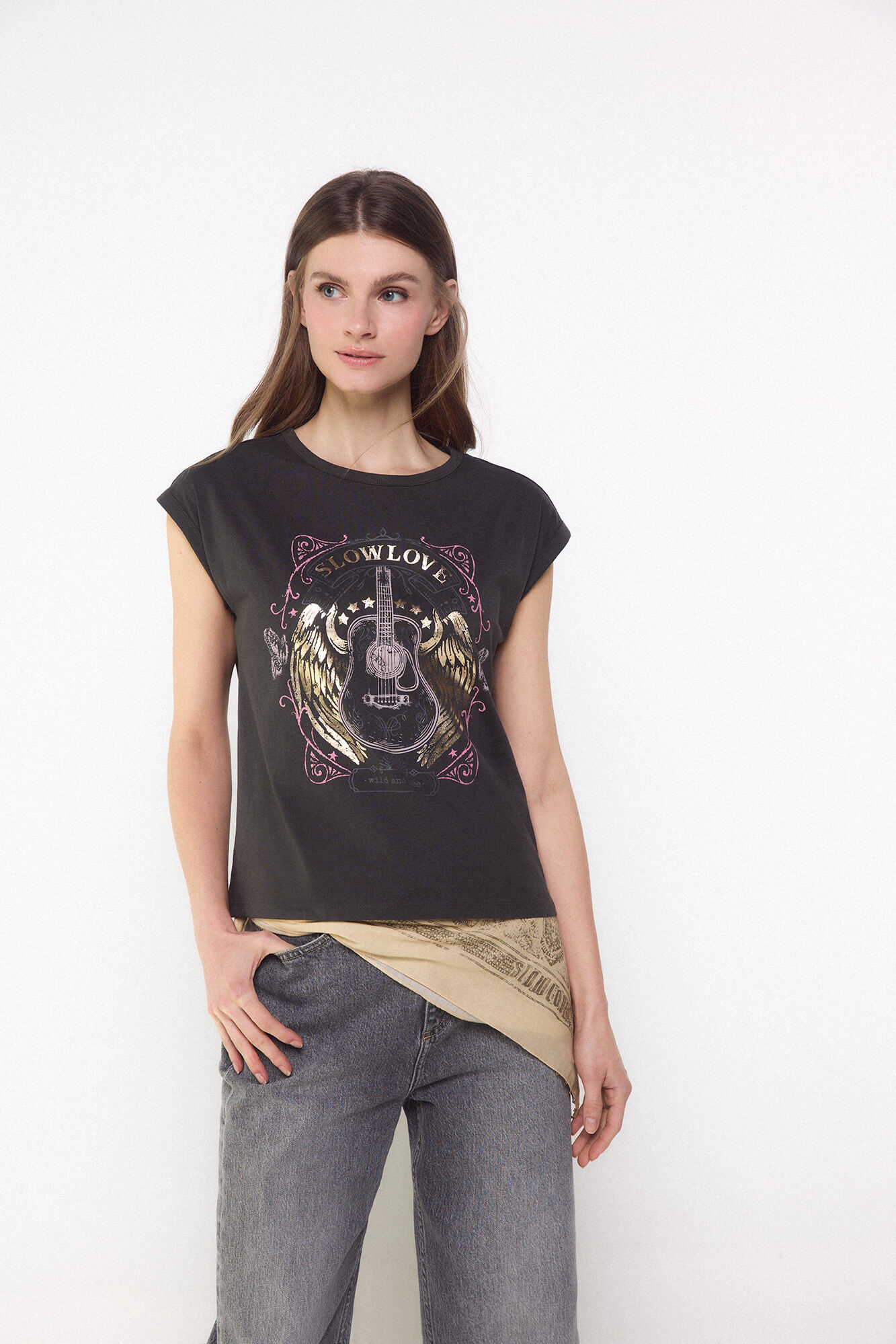 Slowlove Camiseta slowlove guitarra