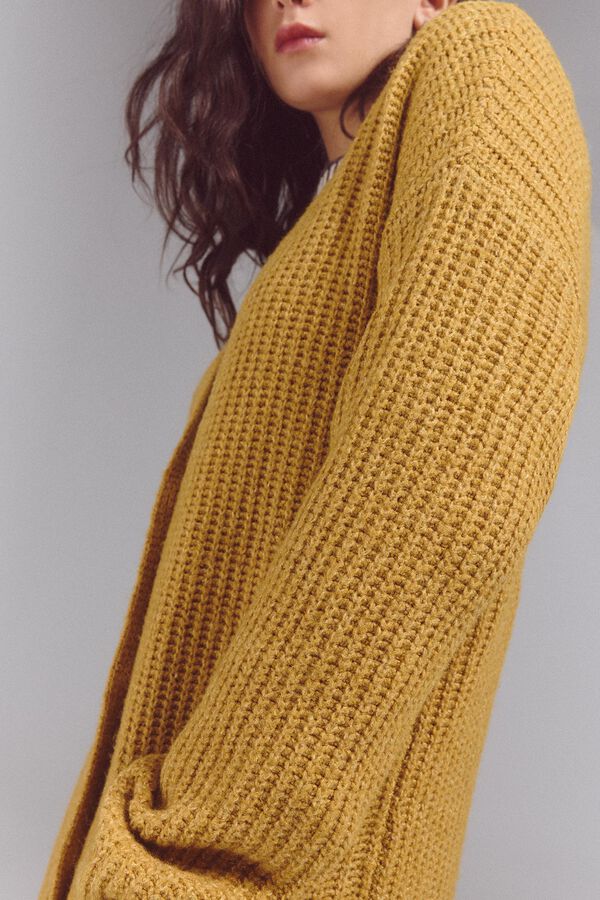 Slowlove Casaco malha perlado Dourado