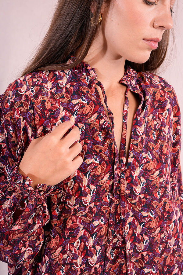 Molly Bracken Camisa de manga larga abullonada Multicolor