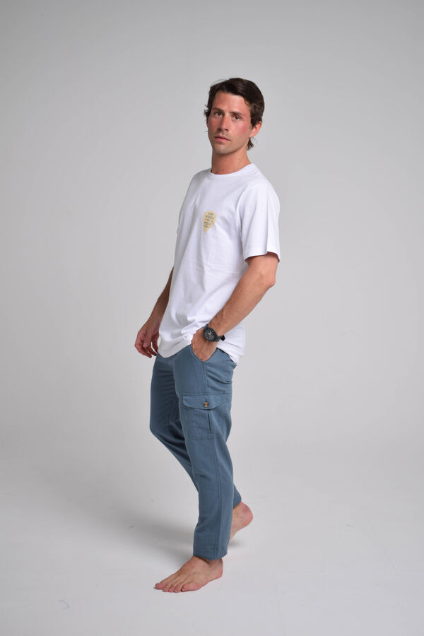 Cloking Pantal&oacute;n Lino Cargo Azul