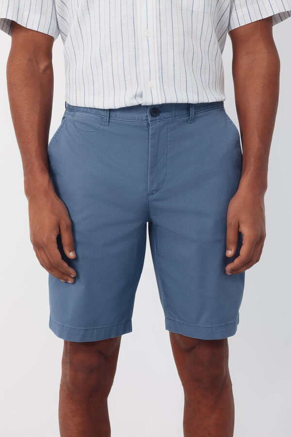 Cortefiel Bermuda chino regular ligero Azul