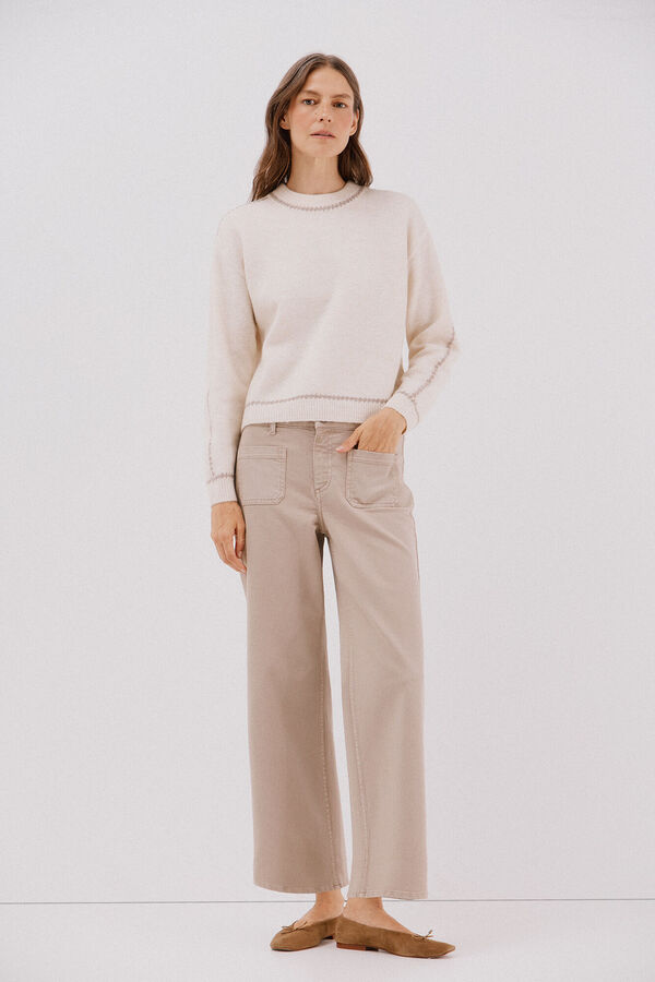 Cortefiel  bolsos de calças marinhas Tostado