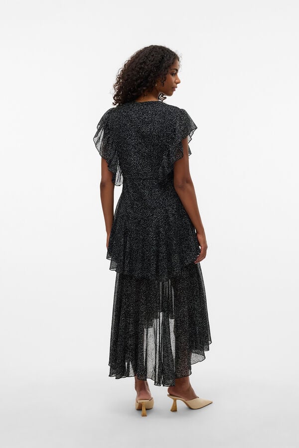 Vero Moda Vestido comprido bolinhas Preto