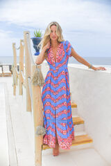 Jaase Vestido longo Tabitha Multicolorido