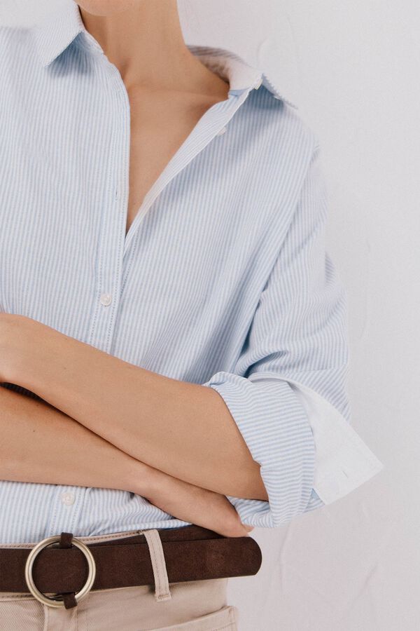Cortefiel Camisa oxford  Azul