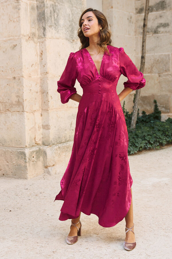 Pol&iacute;n Et Moi Vestido con escote Biniara Vino