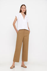 Cortefiel Pantal&oacute;n sarga chino Beige