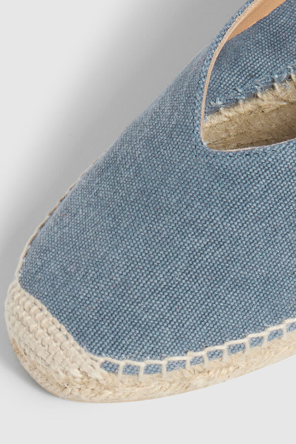 Castañer Sabrina Gea elaborada em lona Azul