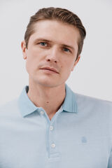 Cortefiel Polo oxford Azul