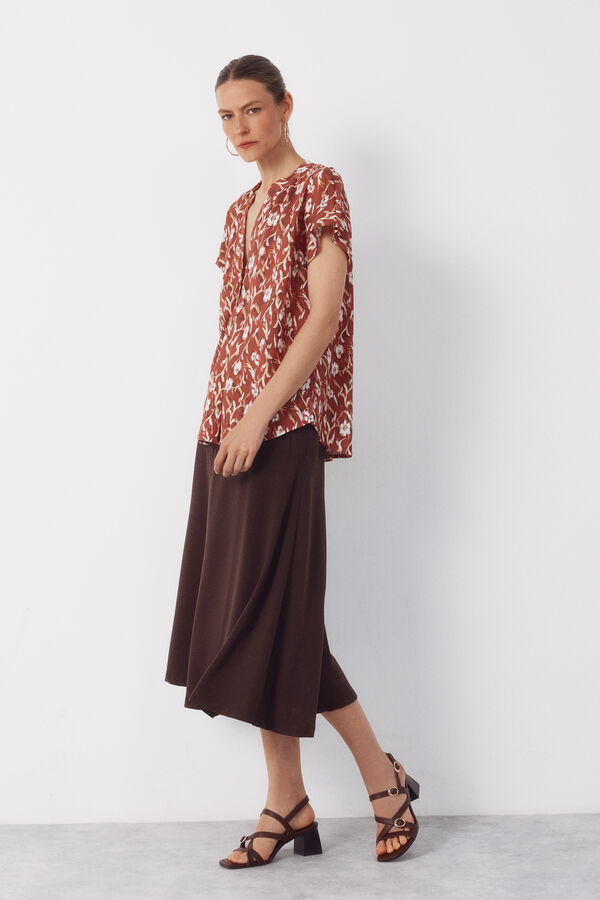 Cortefiel Blusa confort&aacute;vel Vermelho