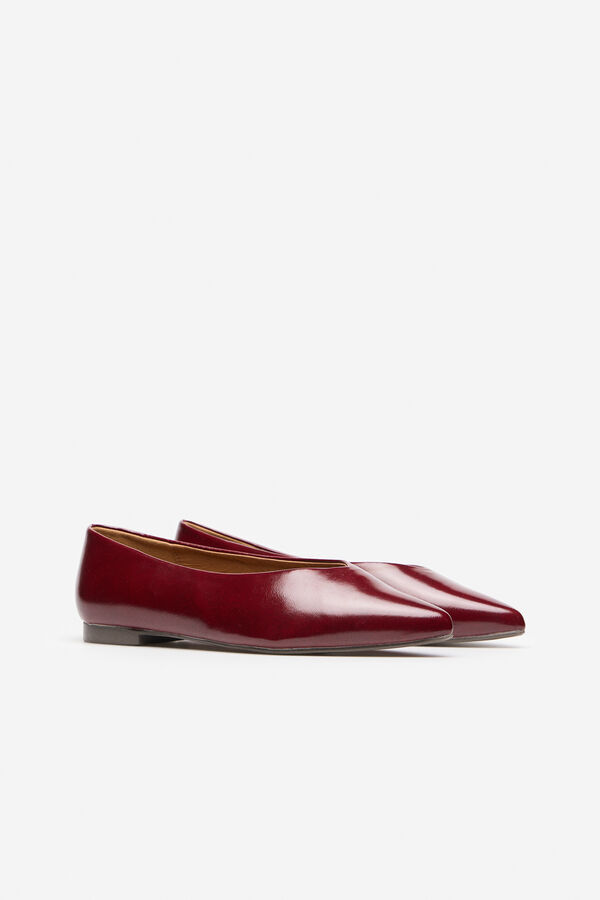 Cortefiel Zapato bailarina Granate