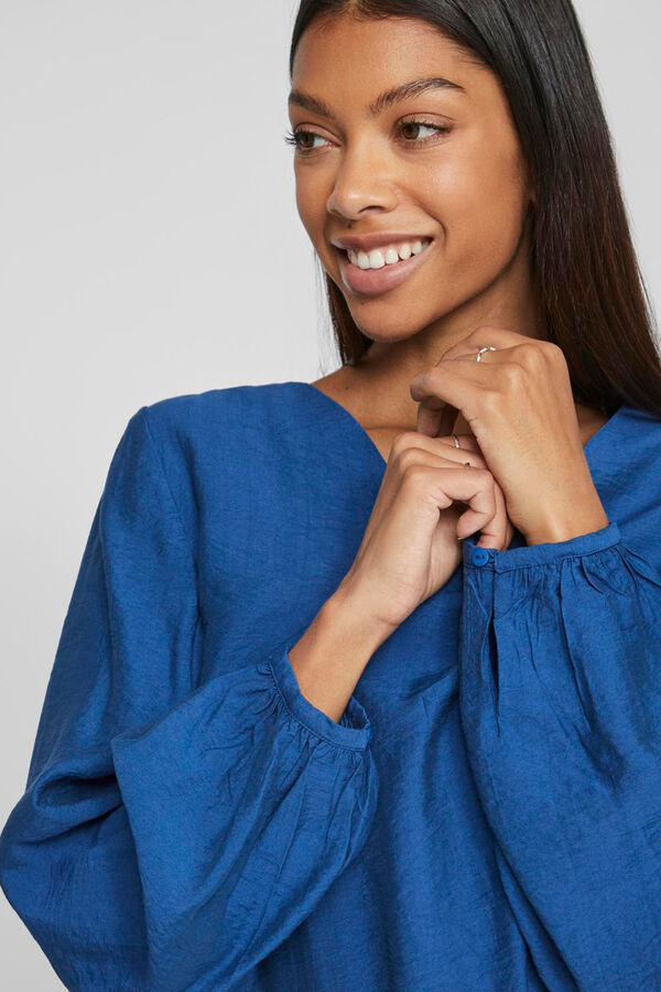 Vila Camisa de manga comprida Azul