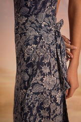 Cortefiel Pareo falda estampado Estampado azul