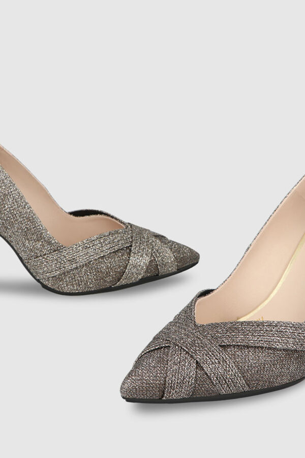 Lodi Sapatos de salto de mulher em tecido têxtil Dourado